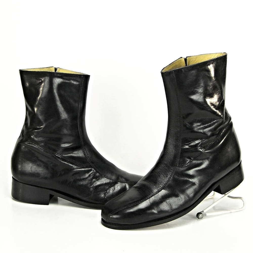 Nunn Bush Men Black Soft Leather Ankle Boot Shoes
